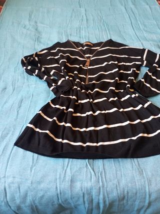 Jersey rayas cremallera
