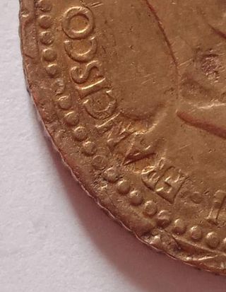 MONEDA 1 PESETA.1947.*49*.ERROR ACUÑACION.