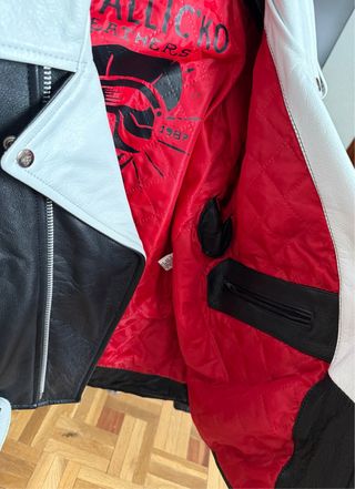 Chaqueta Cuero Bicolor Metallic'ko Leather Talla S