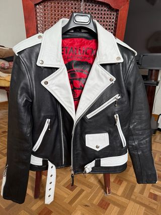 Chaqueta Cuero Bicolor Metallic'ko Leather Talla S