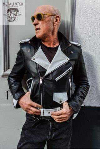 Chaqueta Cuero Bicolor Metallic'ko Leather Talla S