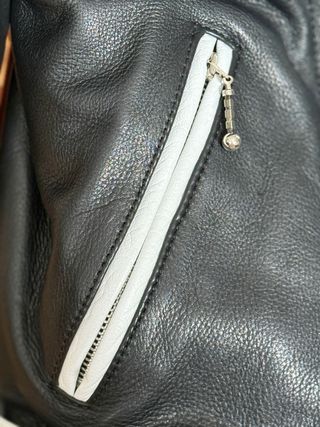 Chaqueta Cuero Bicolor Metallic'ko Leather Talla S