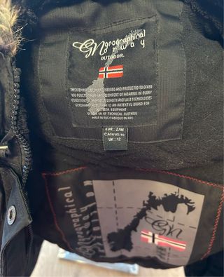 Chaqueta Geographical Norway Negra Talla M