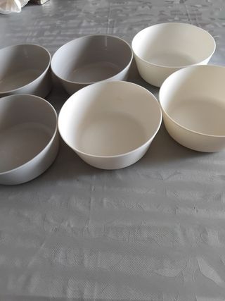 Set 6 ciotole in plastica