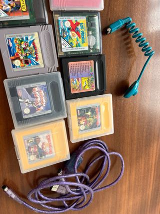 Nintendo Game Boy Color Morado + Juegos y cable