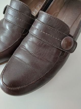 Zapatos de piel marrones