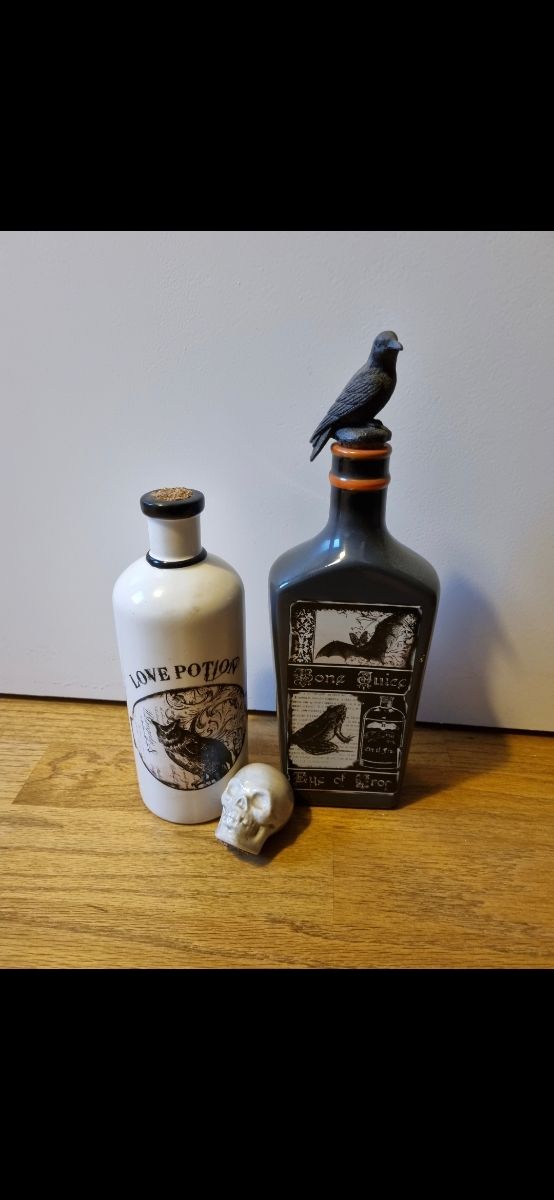 Botellas decorativas Halloween