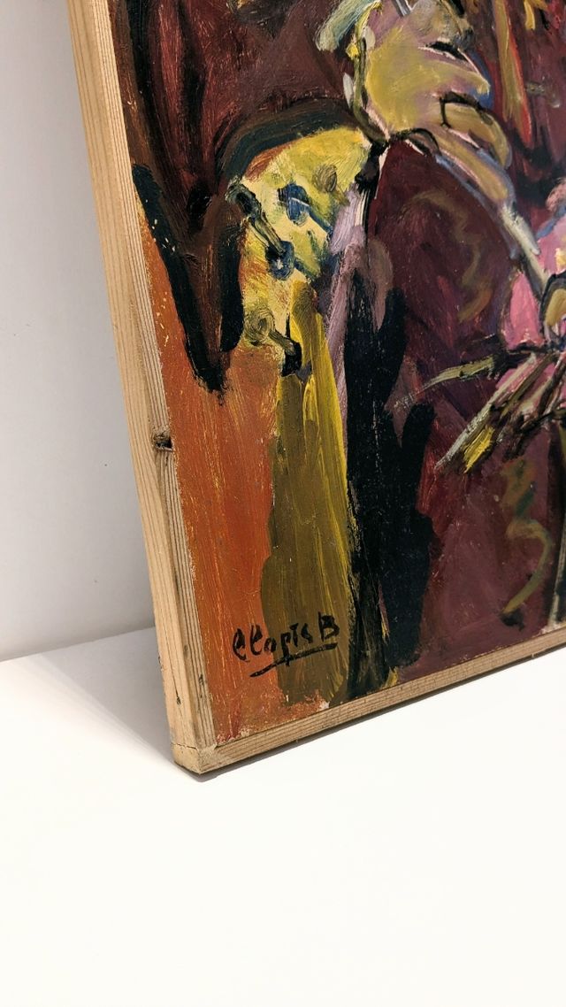 Llopis Beltrá óleo firmado retrato de Velázquez