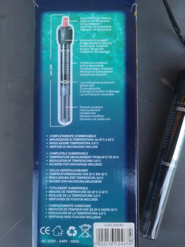 Riscaldatore ThermoBios 50W per acquari