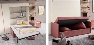 CAMA ABATIBLE CON SOFÁ SONRIE 70