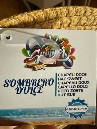 Sombrero de playa de paja