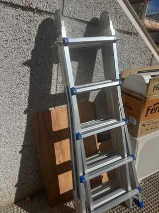 Escalera aluminio ligera y versátil