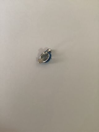 Charm Gecko Azul Metálico
