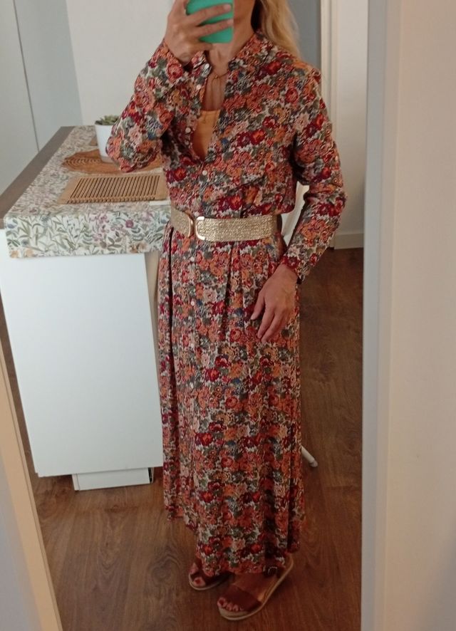 Vestido camisero floral Jowell