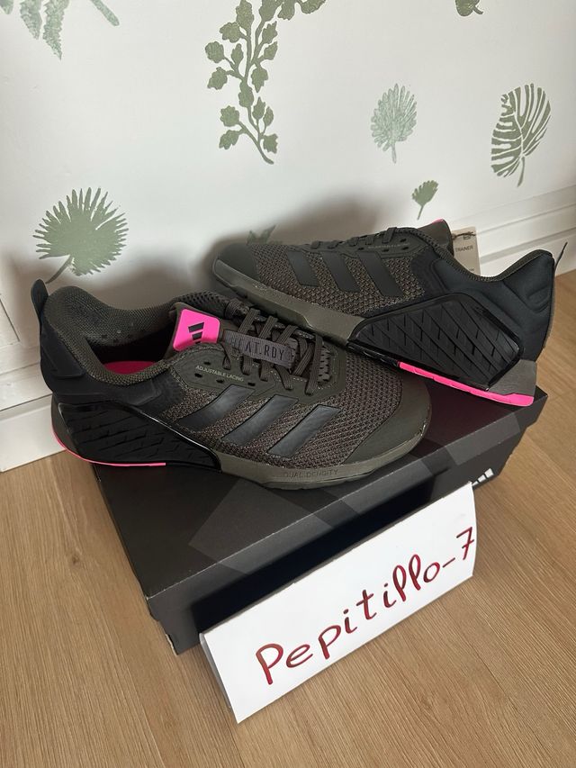 Adidas Dropset 3 Trainer Verde Militar y Rosa