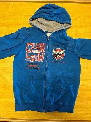 Felpa con cappuccio blu Champion Crew