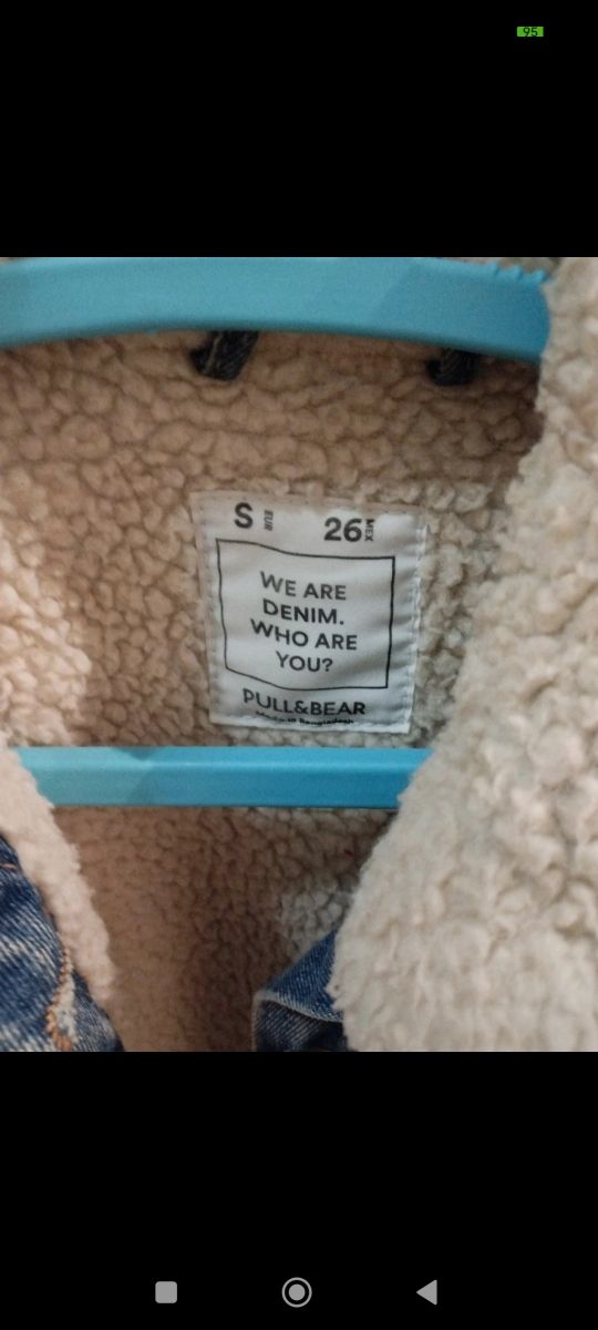 Cazadora vaquera forrada borreguito Talla S