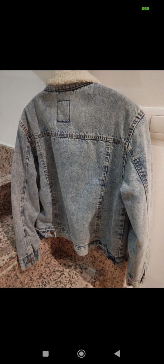 Cazadora vaquera forrada borreguito Talla S