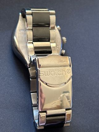 Swatch Irony 4 Jewels Cronógrafo Negro/Plata