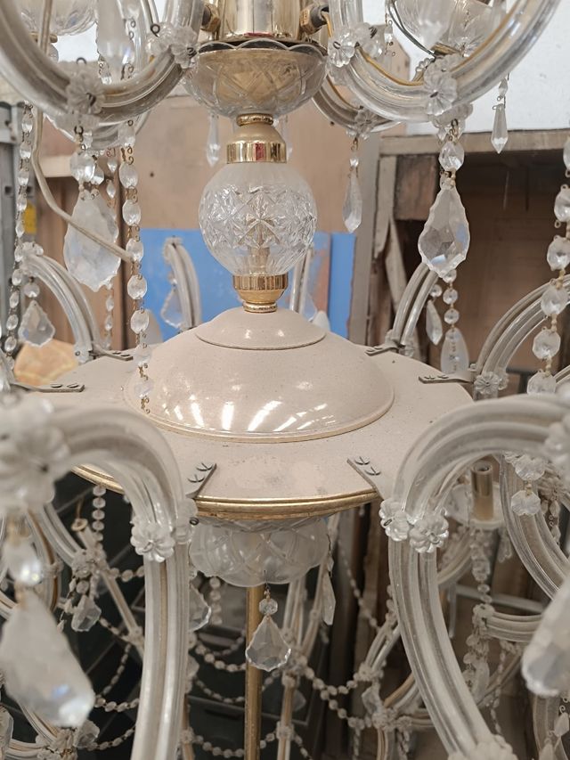 LAMPARA CRISTAL DE ARAÑA.