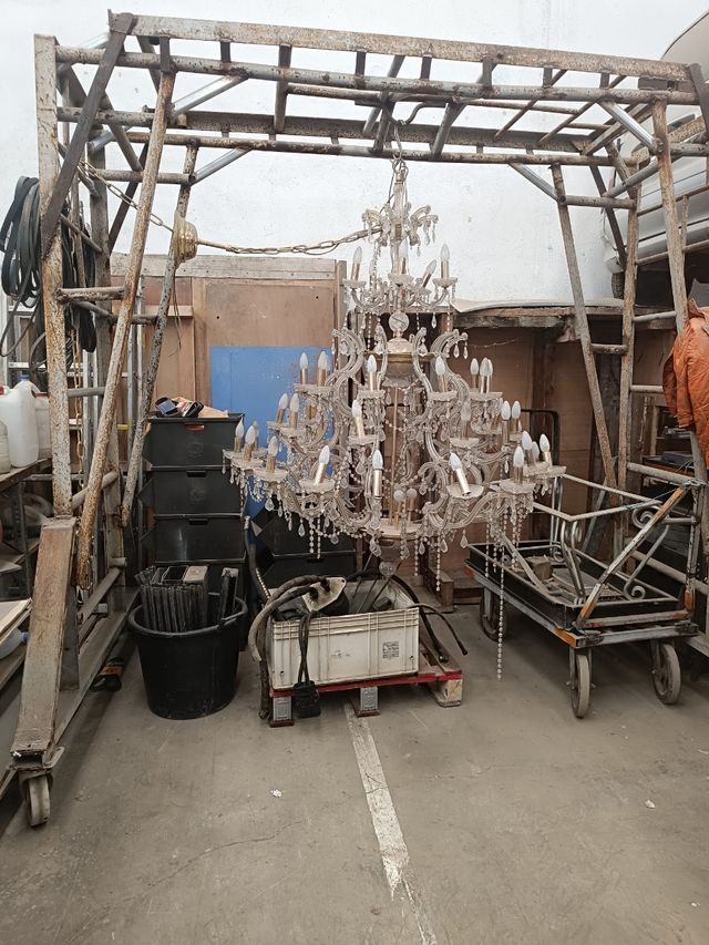 LAMPARA CRISTAL DE ARAÑA.