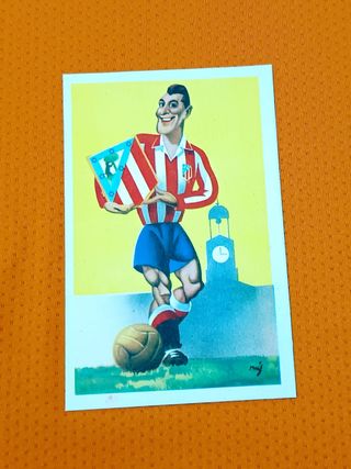 Lote cromos y postales Atlético de Madrid
