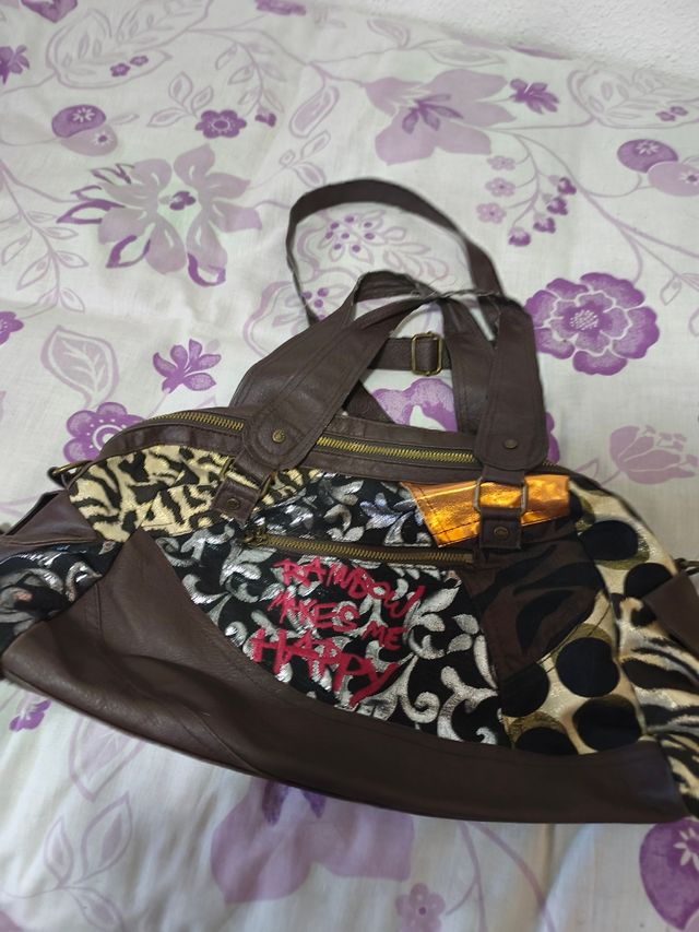 Bolso Desigual Multicolor Marrón