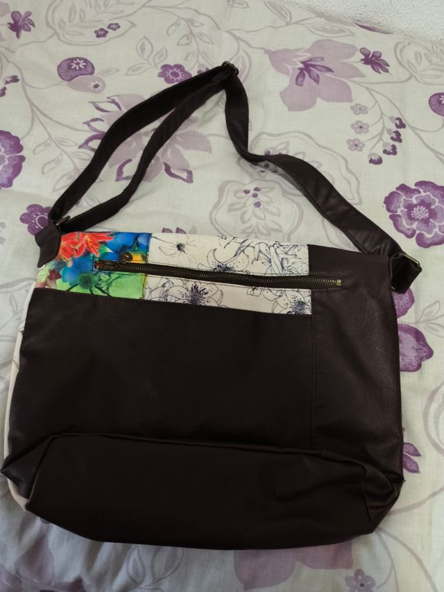 Bolso Desigual Marrón y Multicolor