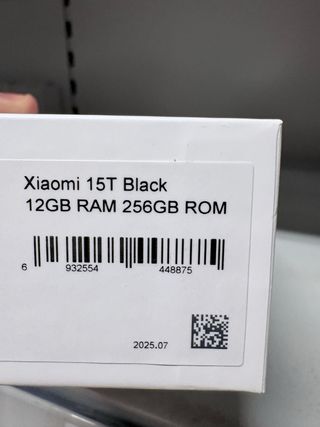 Xiaomi 15T 256GB Negro 12GB RAM
