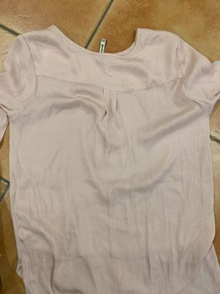 Blusa Stradivarius Rosa Palo Talla M Manga 3/4