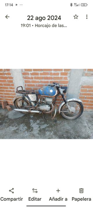 Bultaco antigua para piezas o restaurar
