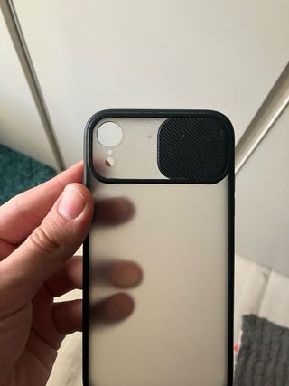 Custodia per iPhone XR nera opaca