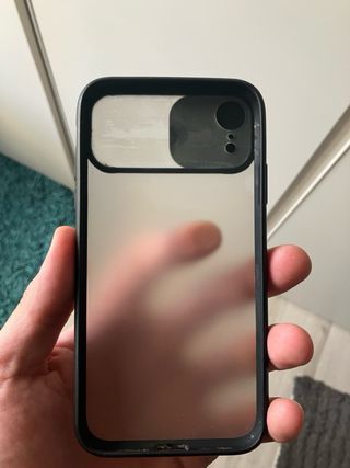 Custodia per iPhone XR nera opaca