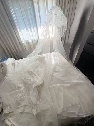 Vestido de novia vintage. Recoger.
última oferta!!