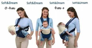 Mochila Portabebés Chicco Roja y Blanca