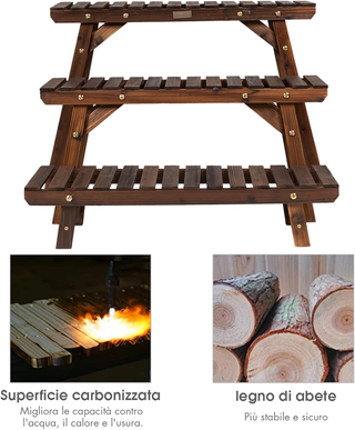 Porta Piante da Interno ed Esterno, Scaffale per P