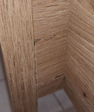 Mesa centro elevable color roble