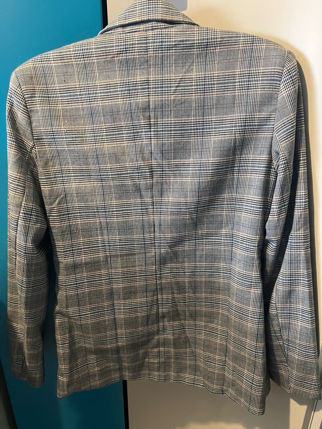 Blazer cuadros Pimkie gris multicolor