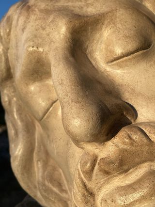 Rostro de Cristo - Escultura Religiosa Antigua