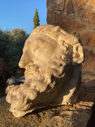 Rostro de Cristo - Escultura Religiosa Antigua