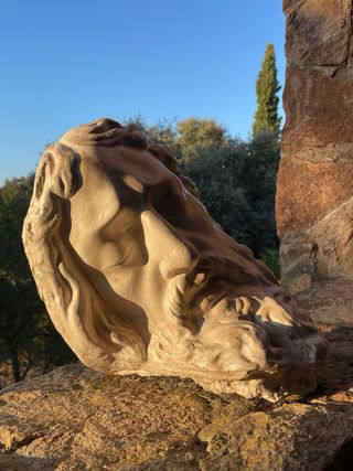 Rostro de Cristo - Escultura Religiosa Antigua