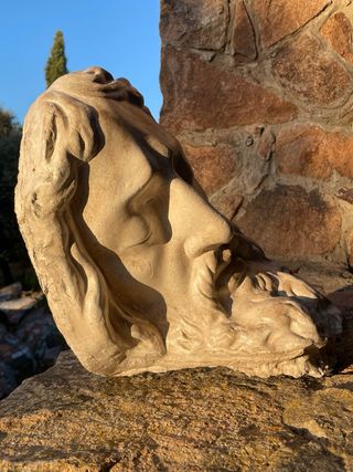 Rostro de Cristo - Escultura Religiosa Antigua
