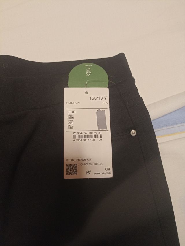 Leggings negros talla 13 años