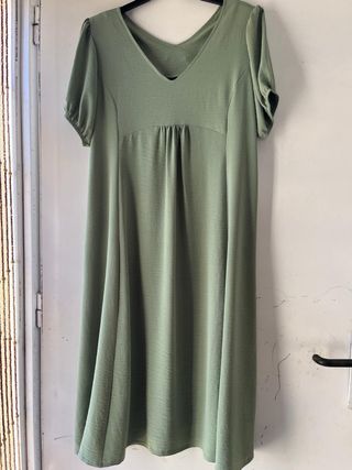 Vestido verde Marian confecciones