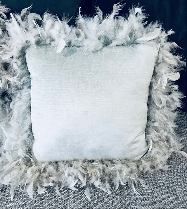 Cojines Zara Home 40x40 Plumas