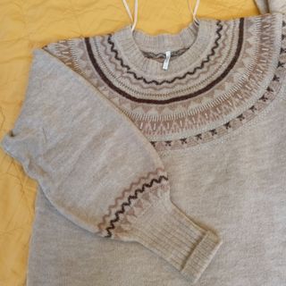 Jersey Only beige y marrón