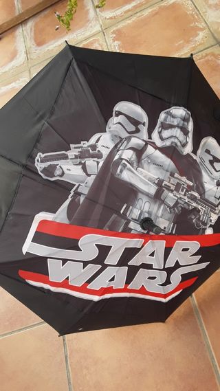 Paraguas Star Wars Infantil Negro