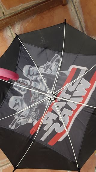Paraguas Star Wars Infantil Negro