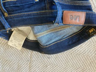 Pantalón vaquero elástico Lee azul