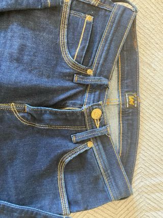 Pantalón vaquero elástico Lee azul